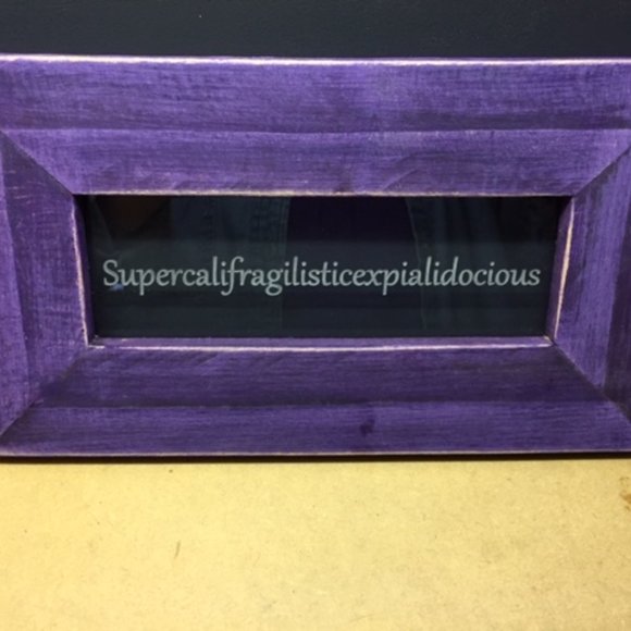 Mary Poppins Inspired Etched Glass & Wood Sign - Picture 3 of 5